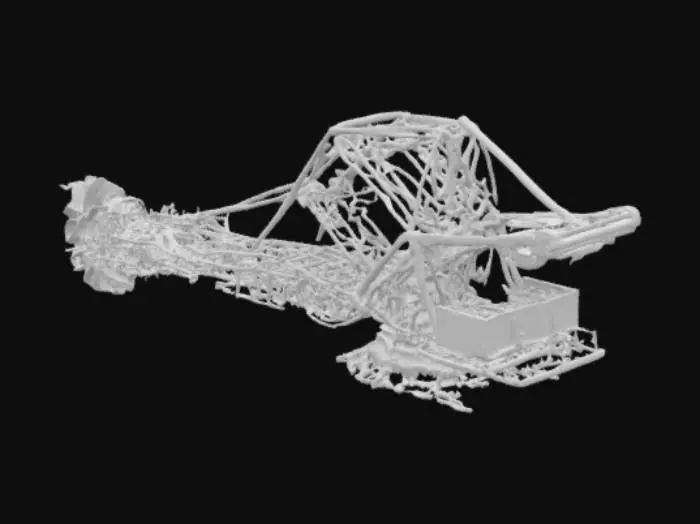 3D model for Excavator at Work