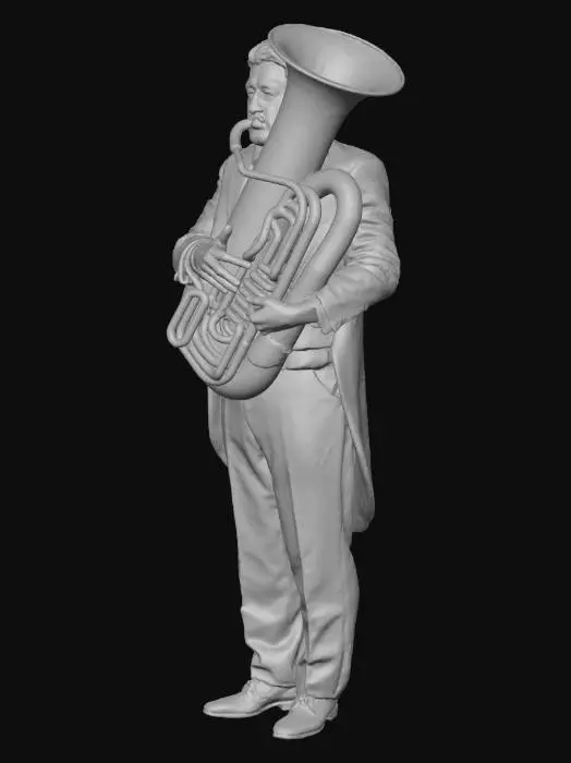 3D model for Musician with Tuba