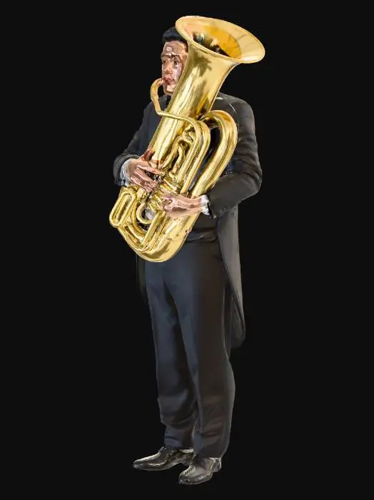 3D model for Musician with Tuba