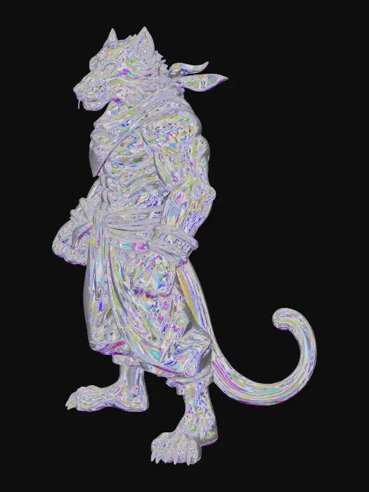 3D model for Proud Pugilist Tora #anthropomorphic#