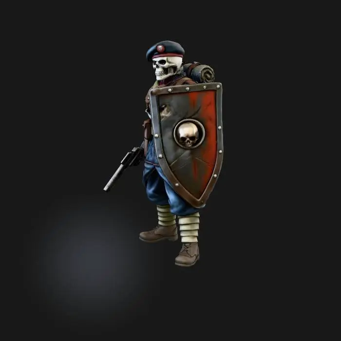 3D model for Skeleton Soldier Sentinel