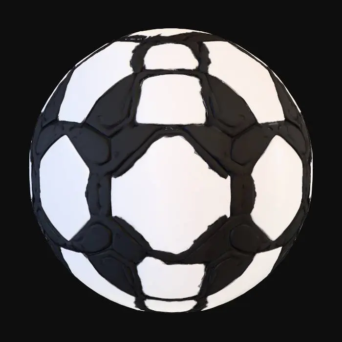 3D model for Soccer Ball Illustration