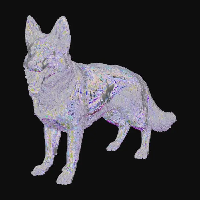 3D model for Joyful German Shepherd