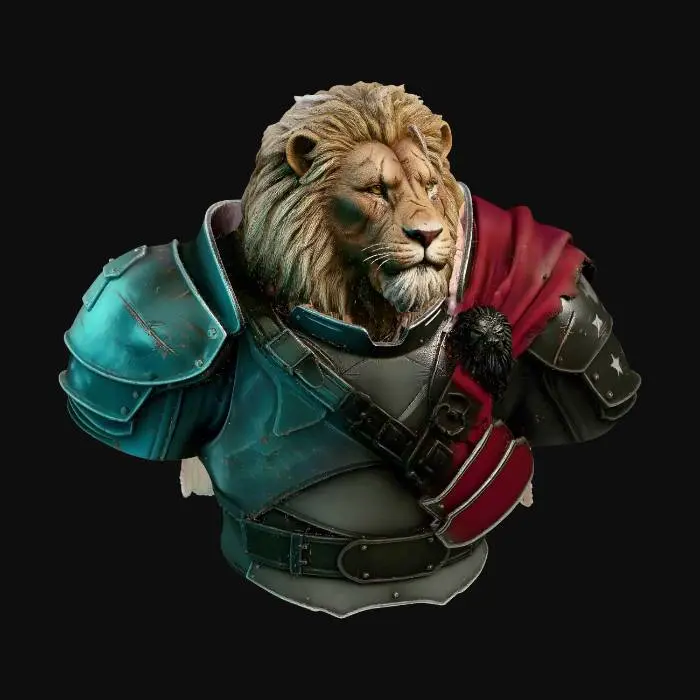 3D model for Lion Knight