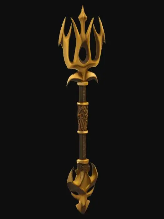 3D model for Golden Trident