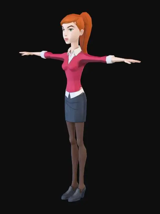 3D model for gwen ultimate alien