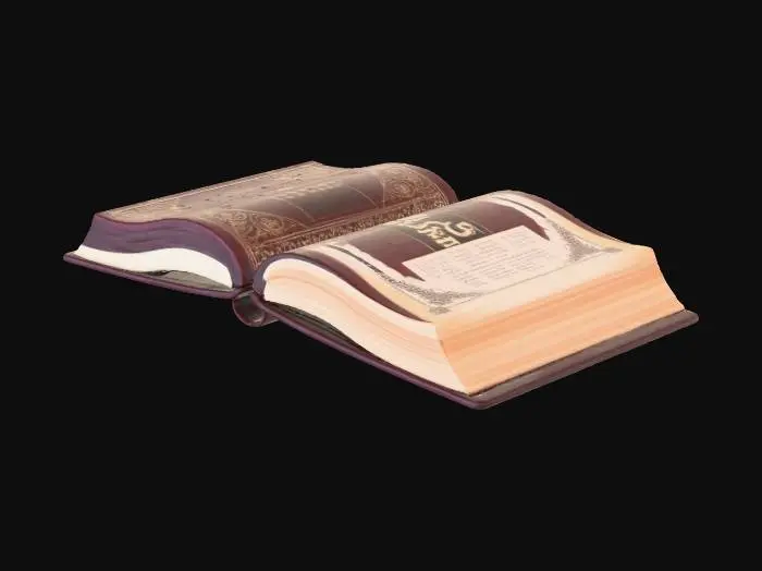 3D model for creer moi un livre ouvert pour des eleve ecrit french school rp