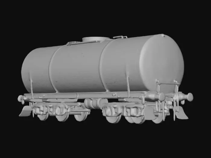 3D model for The object is a rectangular Campaign tanker-car with a predominantly red exterior, featuring textured panels and patriotic-themed graphics with a pictures of Donald-Trump on both sides, riding on metal wheels along train tracks, detailed wheels and wheel-axels. NVIDIA OptiX, Daz3D, Renderocity, intricate textures, deeply carved detail, highest quality, highest resolution, insane detailed, zbrush, Meshy-masterpiece, prize-winning, computerized fiber-optic lighting,