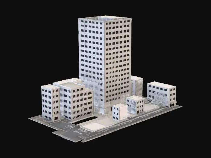 3D model for Christian Cityscape Model. 
 #ChristmasAdventure#