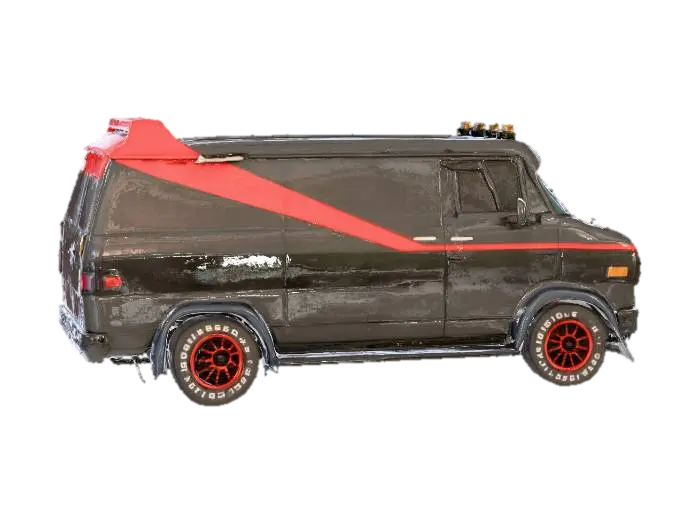 Modelo 3D de A-Team Van. - Action, gerado por IA