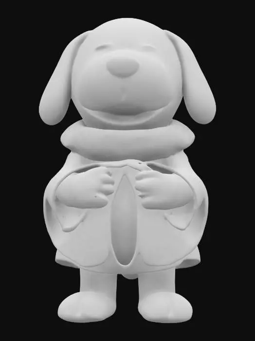 3D model for create Snoopy as if he was a real dog as a stylized dirty dog who has wrapped a Christmas themed blanket over his back. surreal Interzone theme. he is howling Christmas carols, #ChristmasAdventure# Christmas colorization, NVIDIA OptiX, Daz3D, Renderocity, Ray Traced, rough textures, deeply carved detail, highest quality, highest resolution, insane detailed, z-brush, v-ray, Meshy masterpiece, Meshy prize winning, Christmas lighting. , #ChristmasAdventure#