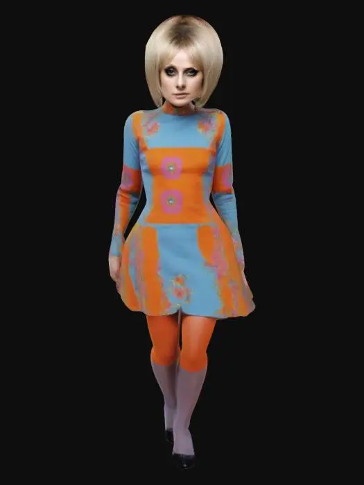 3D model for Twiggy. Swinging London in the 60's was a time of optimism, creativity and enthusiasm. At the centre of this pop rebellion was a new aristocracy, both colourful and insouciant. one face more than any other was the incarnation of that cultural revolution: the face of Twiggy. With her page-boy haircut, androgynous appearance and heavy eyeliner, Twiggy epitomized the Swinging 60's. Aged just sixteen, the model from North London. She became the world's first supermodel and icon of the 60's. #women#