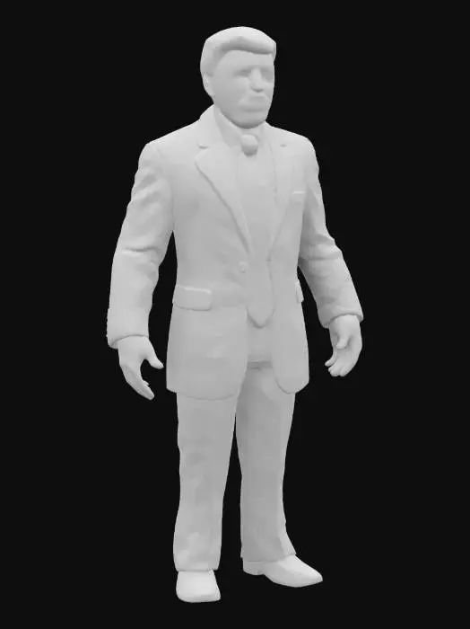 3D model for A detailed game figure of President Donald Trump. articulated, 8K textures. clear face and hands. intricate hair detail.  #game figure#