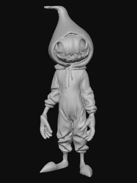 3D model for Sam is the main villain from the movie "Trick 'r Treat". He is a mysterious trick-or-treating young child, who wears an orange, worn out onesie, and a burlap sack over his head. He is a demonic pumpkin-like creature, who enforces the rules and traditions of Halloween!, #Halloween2025#