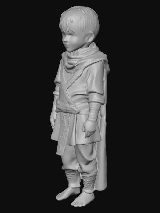 3D model for a life-size figure of a little boy dressed in ornate sky-clad ritual Wiccan clothing, standing and forming the letter "M" with his arms, leg, and body. NVIDIA OptiX, Renderotica, Daz3D, Renderocity, Ray Traced, rough textures, deeply carved detail, highest quality, highest resolution, insane detailed, z-brush, v-ray, Meshy masterpiece, prize winning, Autumn lighting, #Halloween2025#