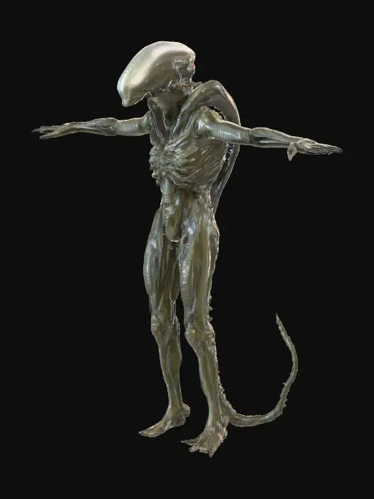 3D model for Alien xenomorph.