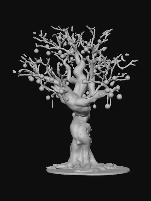 3D model for 20-meter tall Christmas monster beech-tree. made of glass. 4K textures. #ChristmasAdventure#