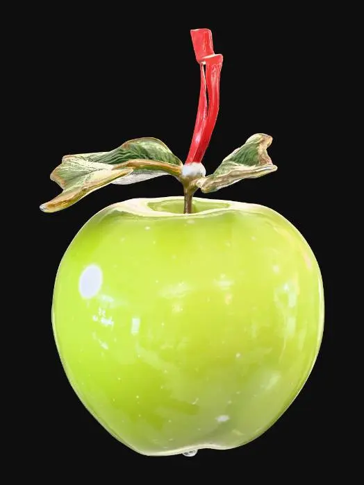 3D model for beautiful green apple ornament. #Christmas2025#