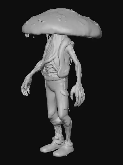 3D model for Mushroom Warrior, Cordyceps, Clicker, "Last of Us"