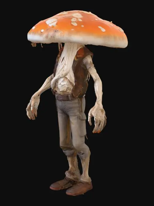 3D model for Mushroom Warrior, Cordyceps, Clicker, "Last of Us"