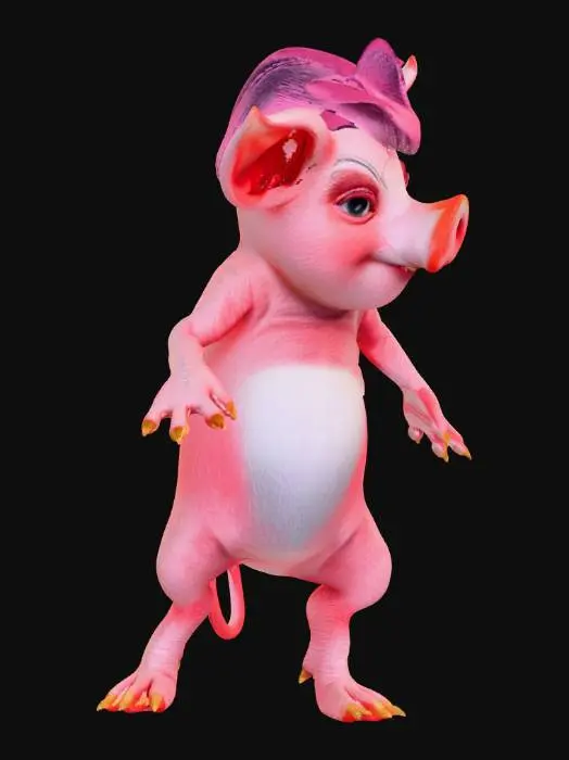 3D model for Curly Pigtastic
