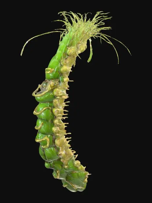 3D model for Surreal Caterpillar Sculpture