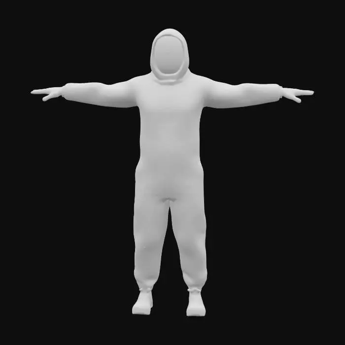 3D model for life-size, 2-meter tall, the backrooms, modern red shiny hazmat suit , biohazard suit, covered in a thin layer of ice. Ultra Realistic, Highly Detailed, T-pose, Full Body, Symmetrical Body, Squid-Games, #Springcolors# <LORA:PiratePunkAI - konyconi v1.0:1>