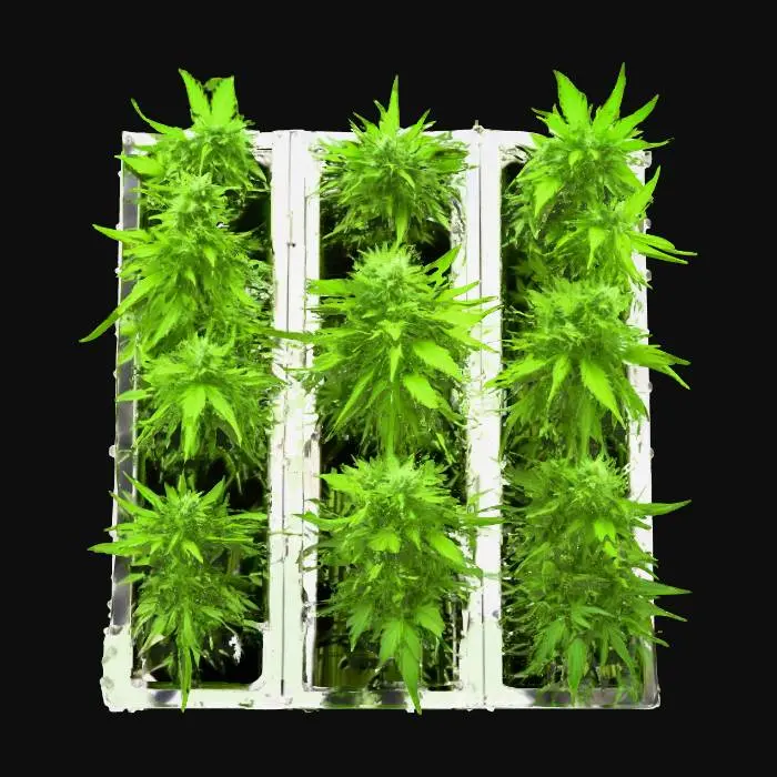 3D model for modular, pot-punk, Marijuana-tech wall-panel., #Christmas2025#