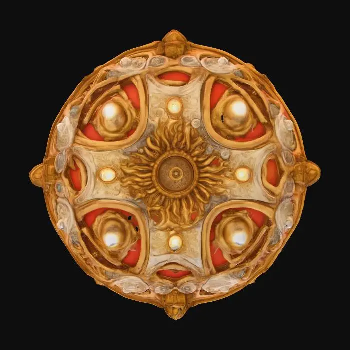 3D model for A ceiling panel. screampunk style. highly detailed. #Christmas2025#