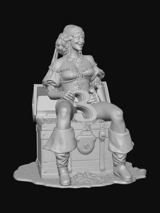 3D model for Three of Gold