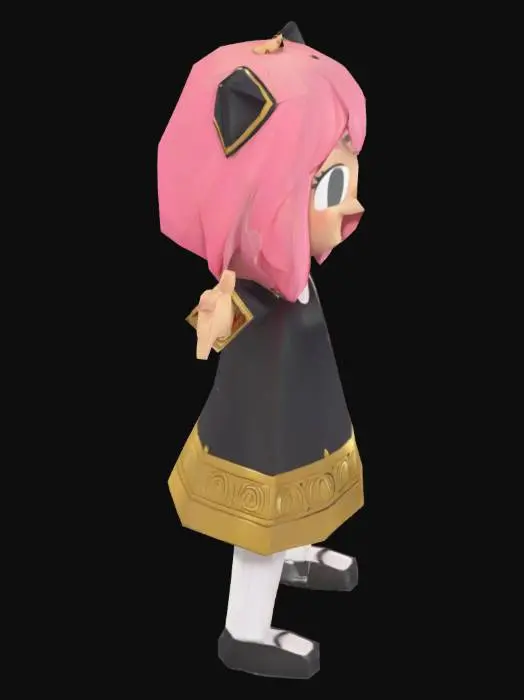 3D model for Pink-Haired Enthusiasm
