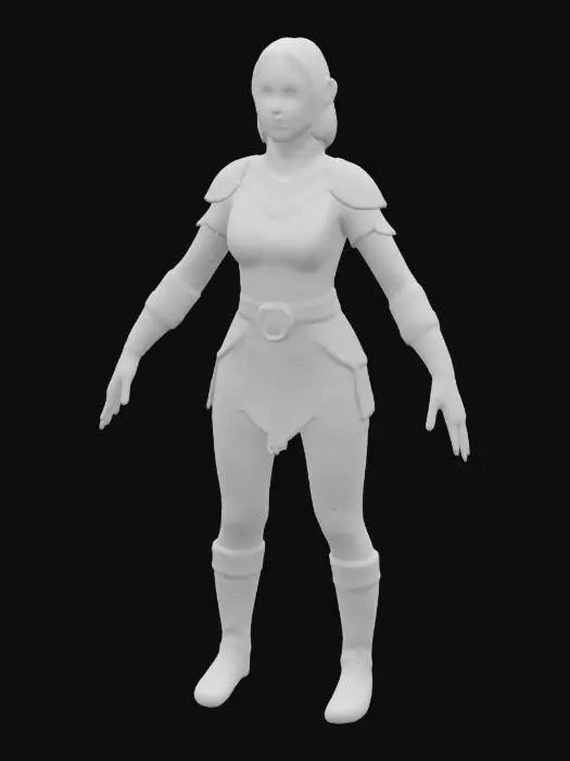 3D model for Elf Ranger Render