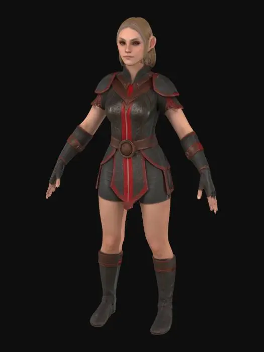 3D model for Elf Ranger Render