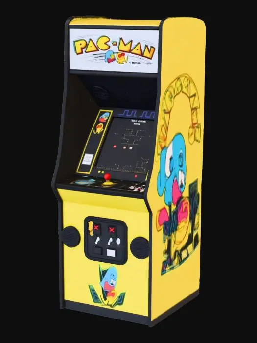 3D model for Pac-Man Arcade Cabinet