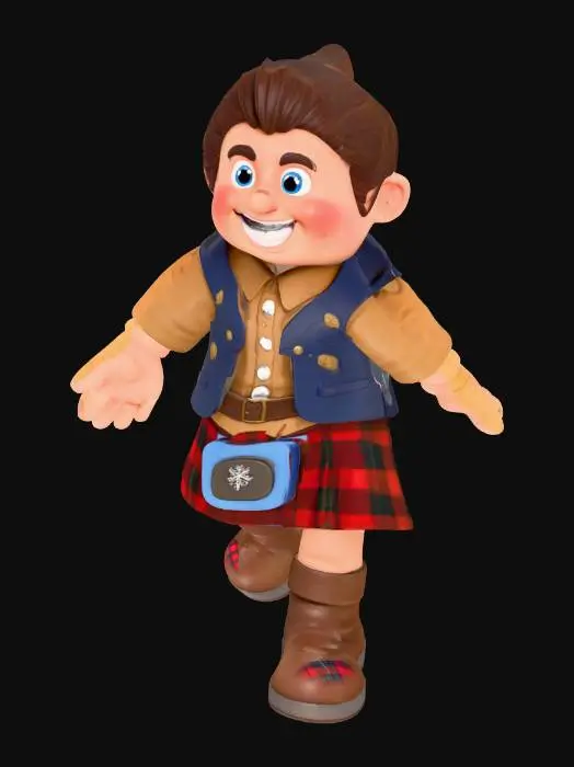 3D model for Kilted Adventurer