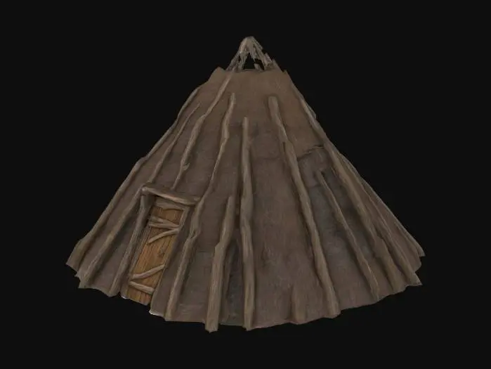 3D model for Wooden Tepee in Moder