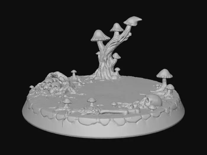 3D model for Clear Fungus Demon Base