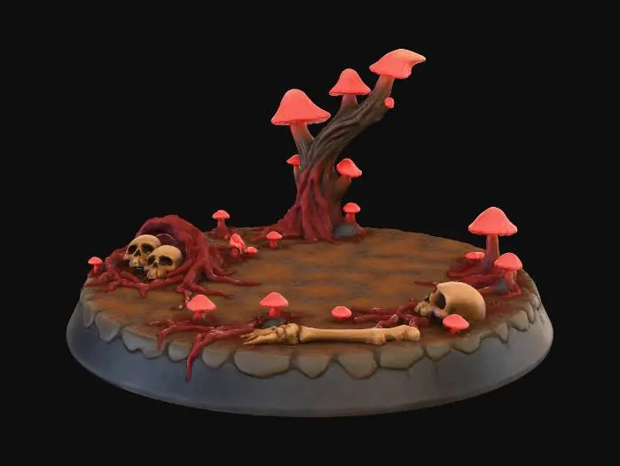 3D model for Clear Fungus Demon Base