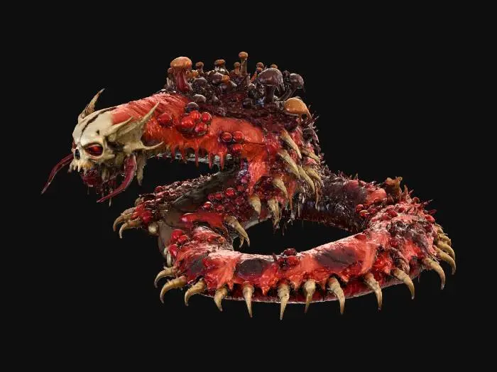3D model for fungal demon centipede