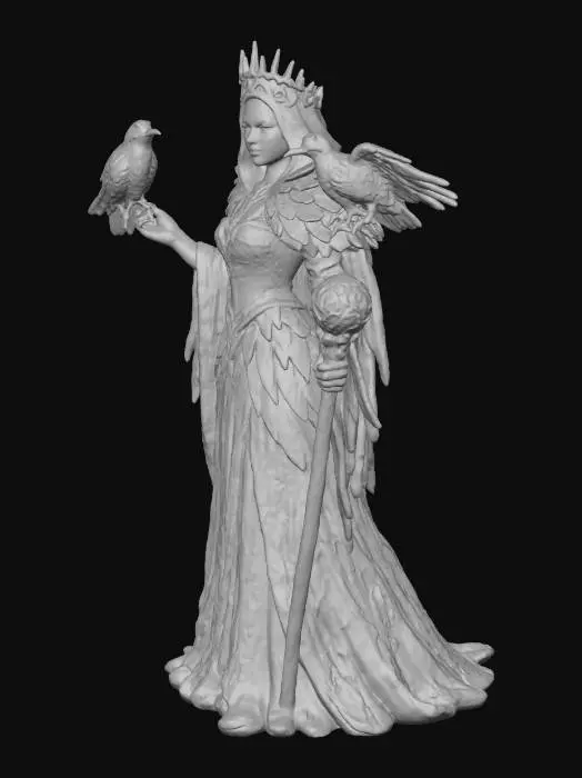 3D model for Raven Mistress of the Shadows, #Thanksgiving#
