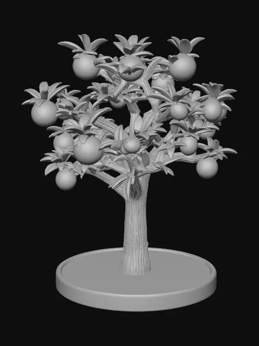 3D model for Wooden Peach Tree