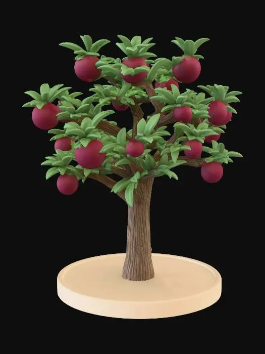 3D model for Wooden Peach Tree