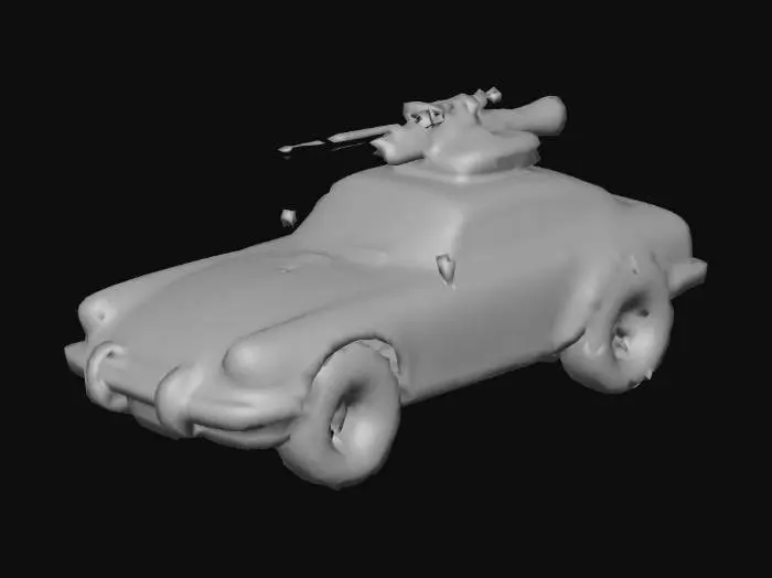 3D model for porshe 911 war style