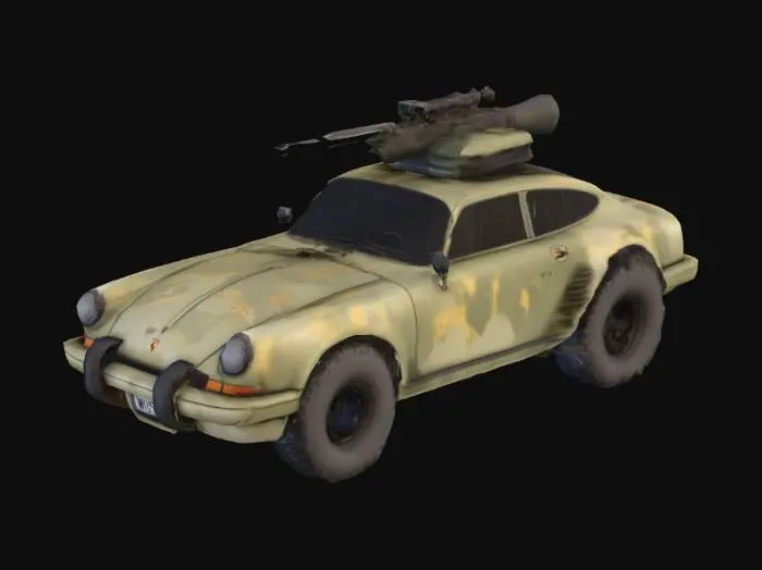 3D model for porshe 911 war style