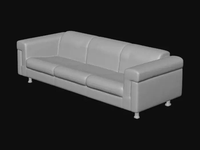 3D model for Mustard Sofa