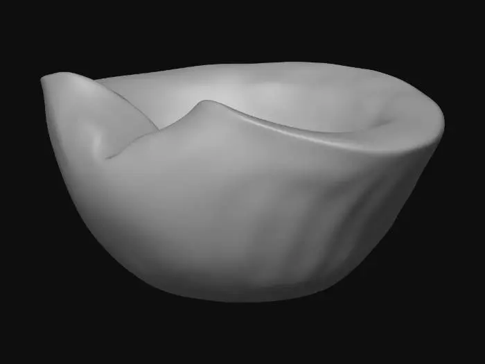 3D model for Amber Glass Bowl