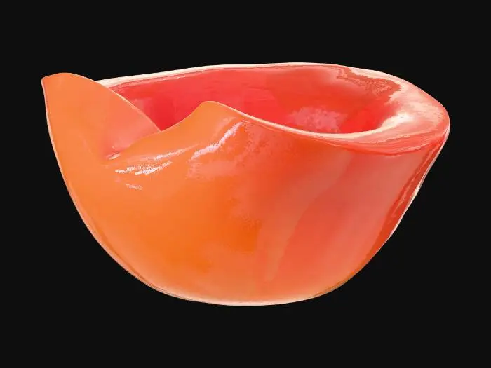 3D model for Amber Glass Bowl