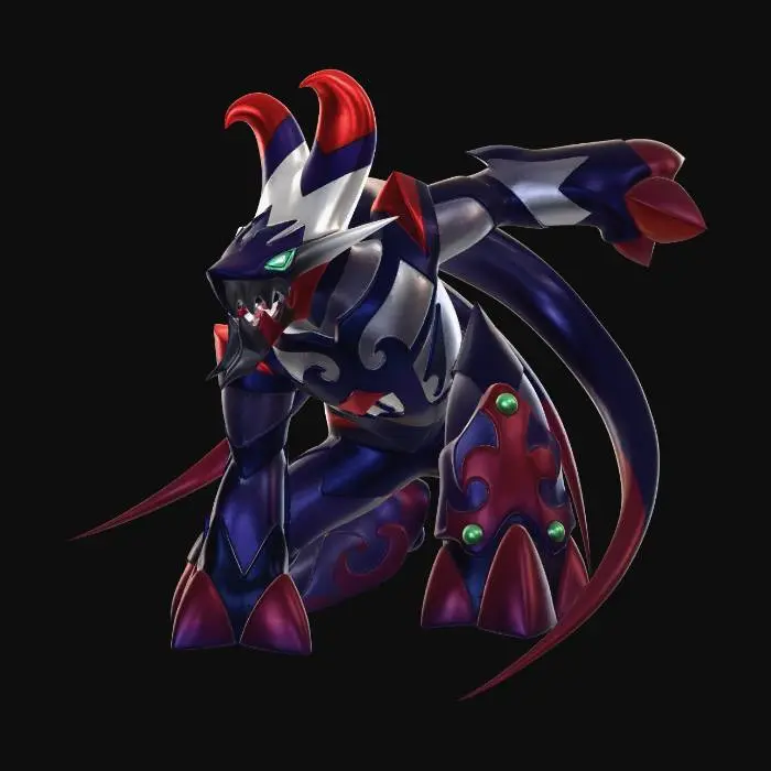 3D model for Crimson Obsidian Wyrm