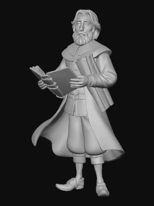 3D model for William Bradford — The Reluctant Governor 
Elected leader of Plymouth Colony who shaped much of the early governance.