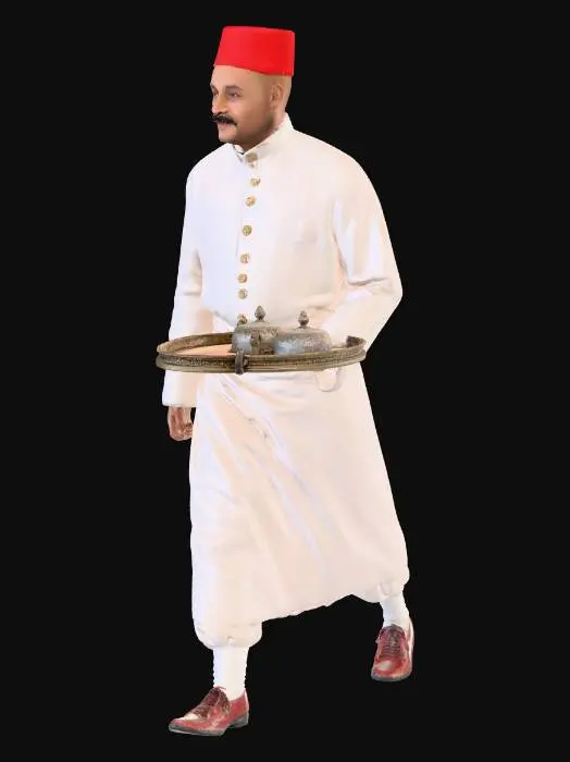 3D model for egyptian waiter